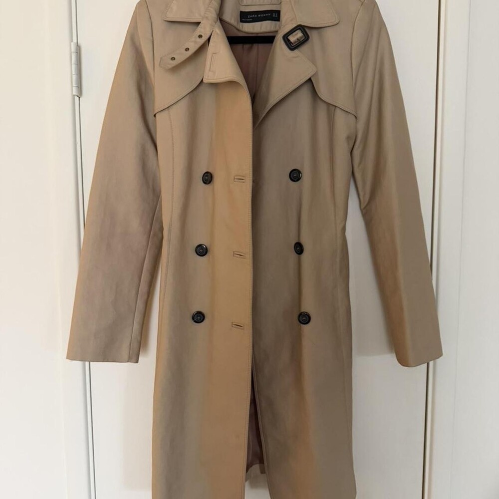 Zara Women's Tan and Cream Coat